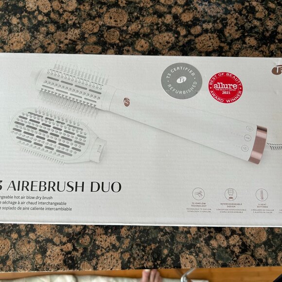 T3 Certified Refurbished AireBrush Duo Blow Dry Brush